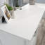 Bureau en L, finition blanche