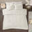 2 Piece Cotton Chenille Comforter Set Off-White Twin/Twin XL