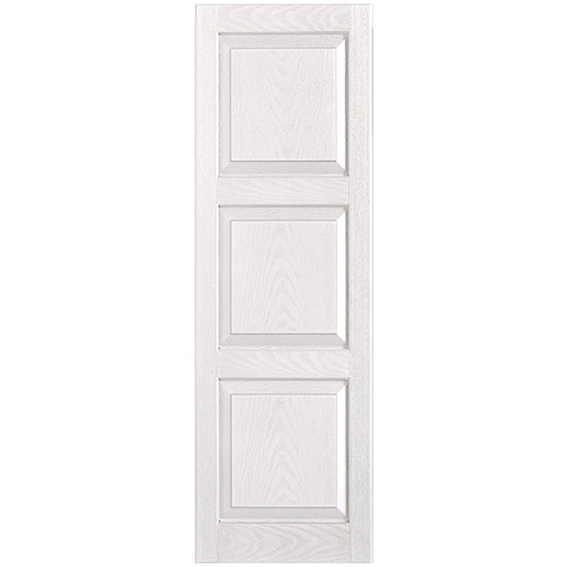 Paire de volets sur mesure en vinyle, 72 po, 18 po, Blanc