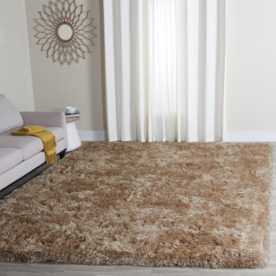 Tapis taupe touffeté à la main Gentas