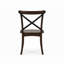 Ensemble de 2 chaises d'appoint en bois de noyer foncé Jessabelle