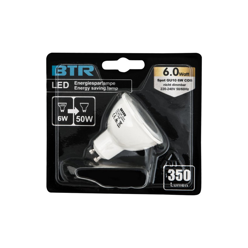 6W GU10 LED Lightbulbs