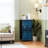 4 Drawer Dresser for Bedroom, Narrow Chest of Drawers, Wooden Top and Study Iron Frame 18"x37.5"-(WxH)