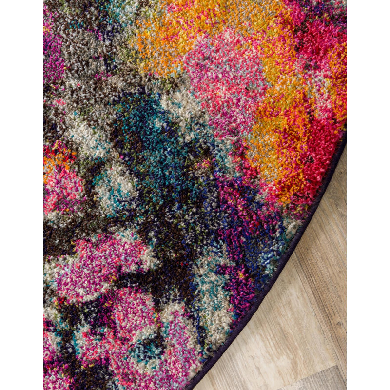Hashimoto Abstract Area Rug, Rectangle 4'1" x 6'1"