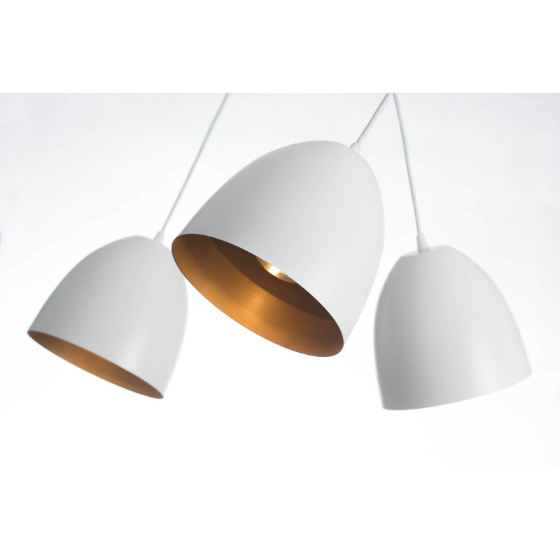 Murphy 3 - Light Pendant, White/Gold