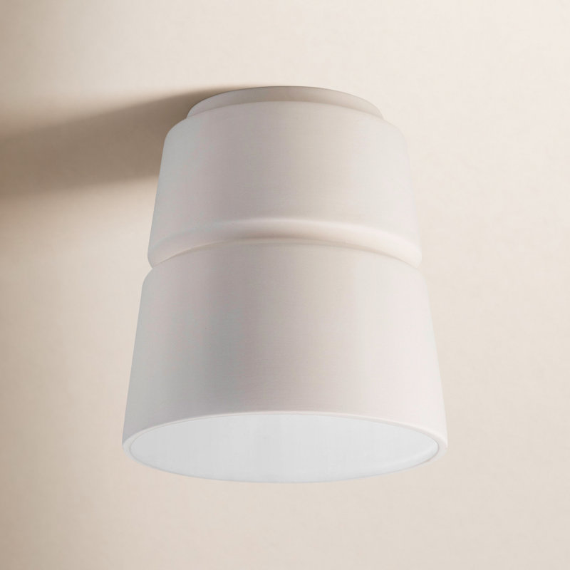 Logan Empire Outdoor Flush Mount, Bisque, LED (Integrated)