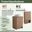 Meuble-lavabo simple 20 po avec lavabo d'art en céramique et rangement flottant-1094277454
