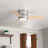 Minimus 44" 3-Blade Modern Low Profile Indoor Ceiling Fan with Integrated LED Light and Handheld Remote-1921813924