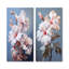 Bouquet de fleurs d'hibiscus rose tendre doux - ensemble de 2 reproductions d'art mural hibiscus-978958422-978958419