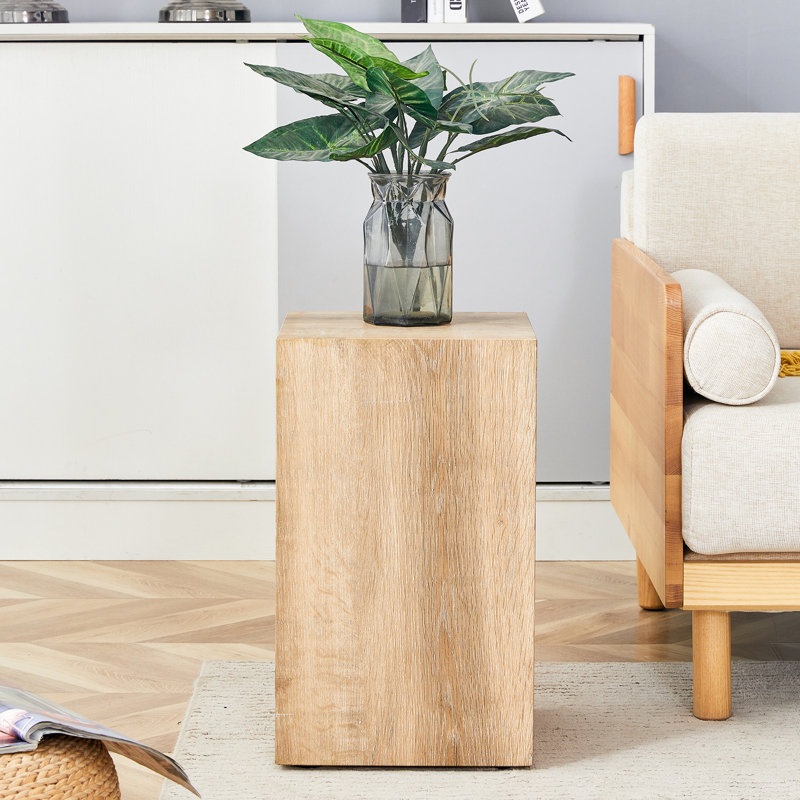 Elevate your living space with this modern MDF coffee table that showcases smooth, light wood colour texture patterns. It is characterized by stylish design.12*12*19.6