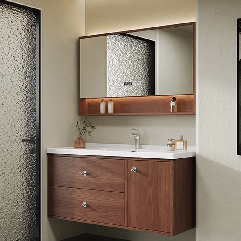 Light luxury medieval style bathroom cabinet