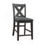 Ensemble de chaises de salle à manger moderne et moderne avec ensemble de 2 chaises à hauteur de comptoir-1355679160