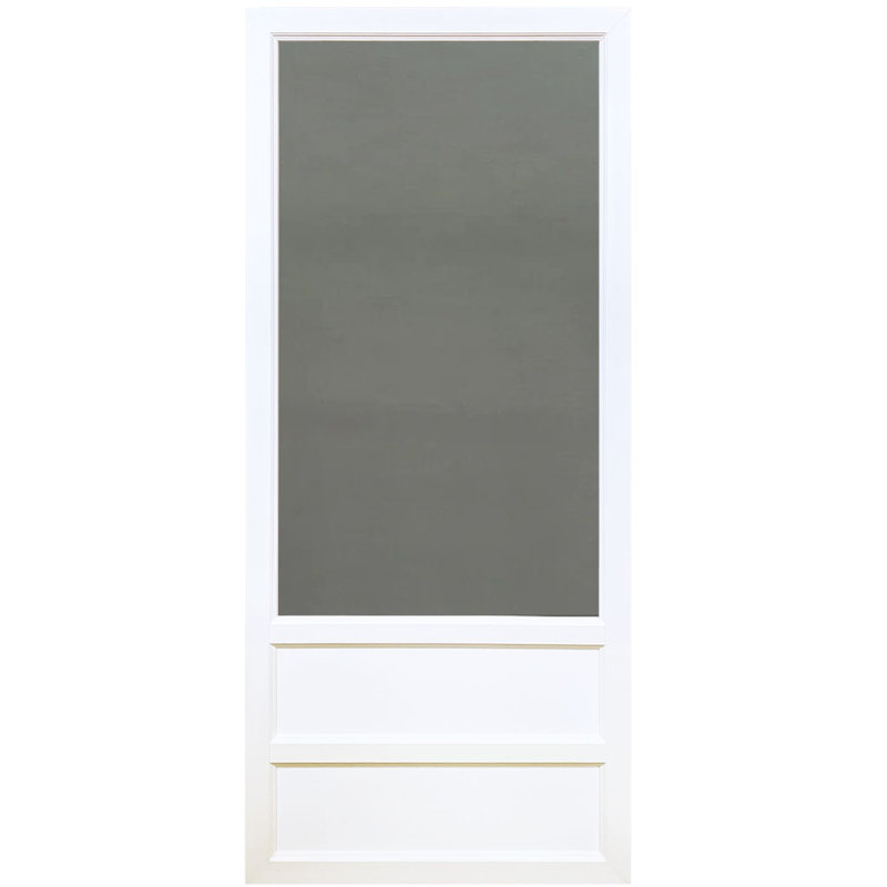 Porte moustiquaire en vinyle rigide vue ouverte 80 po x 32 po, L 32 po x H 80 po