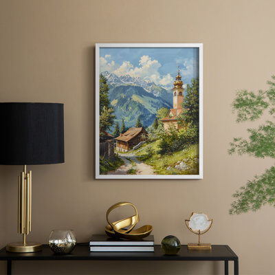 «LANDSCAPES Series CECLxxvii», reproduction d'art encadrée - bois massif