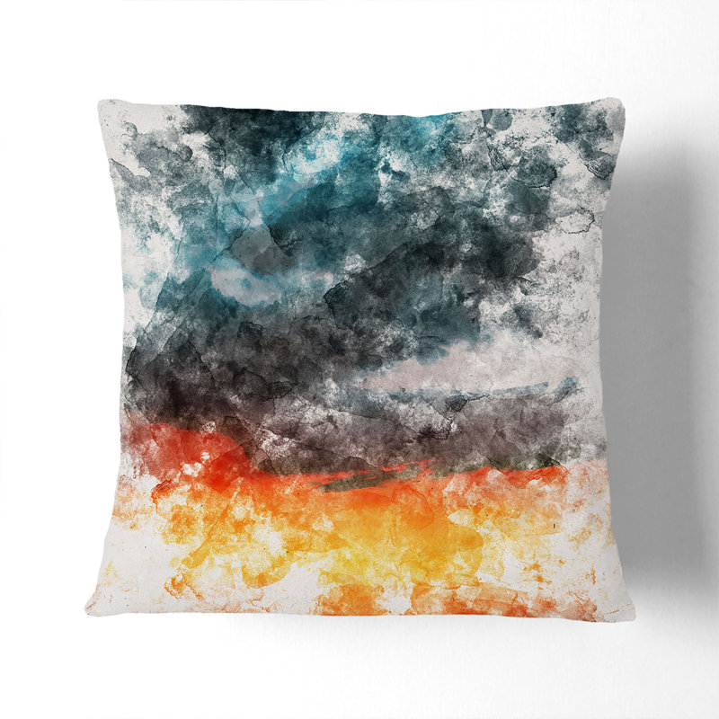 Square Cushion, 40cm H x 40cm W x 15cm D, Black