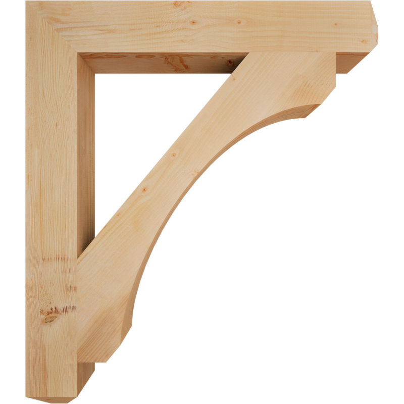 Support lisse Legacy Craftsman, Sapin de Douglas, H 48 po x l 5,5 po x P 42 po