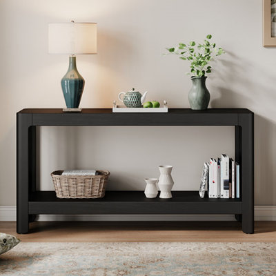 Console Modern Farmhouse - noir