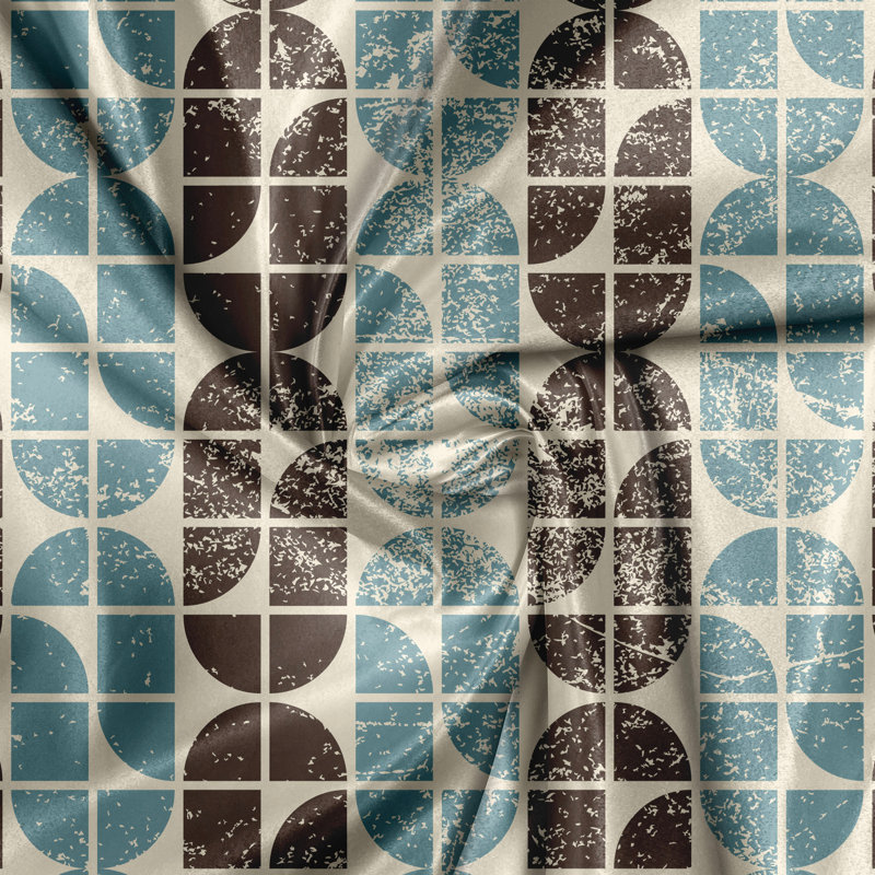 Nobleboro Polyester Semi Sheer Curtain Pair