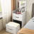Compact Makeup Vanity With Top Mirror, Storage, White Bedroom Look Desk Lighted Flip 3 Drawers,-678305150