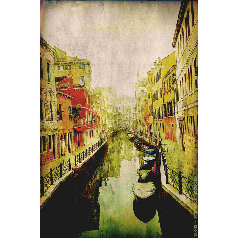 Rues d'Italie III, H 36 po x l 24 po x P 1,25 po