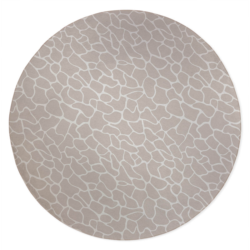 Patch Play Non-Slip Outdoor Rug, Round 5'