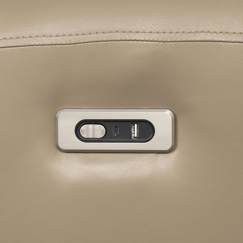 Canapé contemporain 81 po, beige, Beige