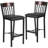Eclipse Series Vertical Back Metal and Wood Restaurant Barstool-1813757601-1813757604