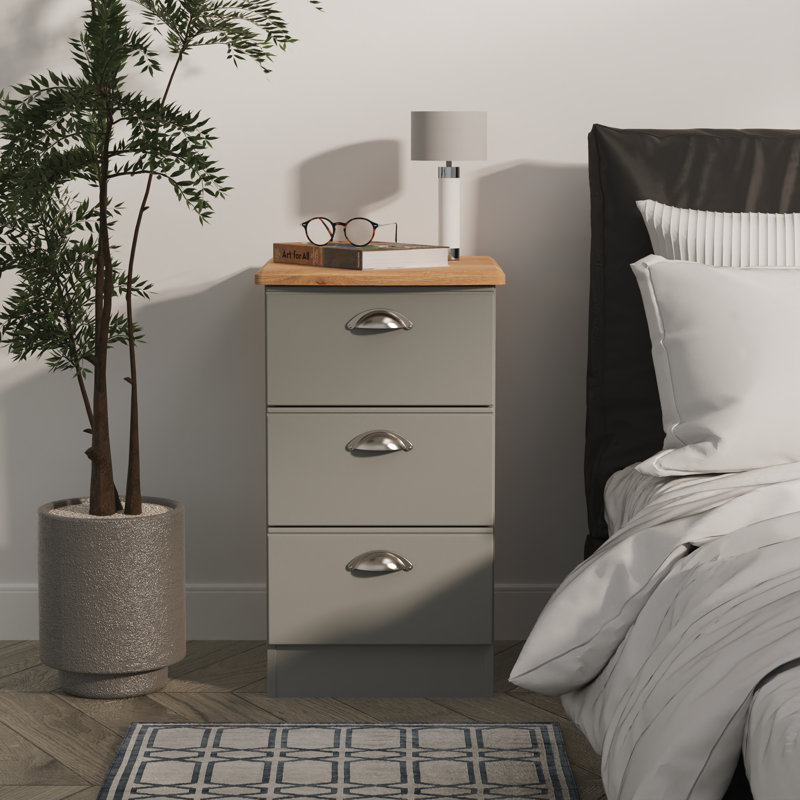 Penovich 40cm W Manufactured Wood Bedside Table