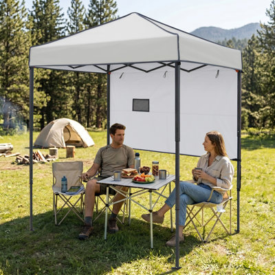 Pavillon escamotable de 6 pi L 4 pi. D Auvent extérieur en métal
