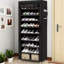24 Pair Stackable Shoe Rack-2088444619