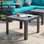 Ensemble de conversation modulaire d'extérieur en aluminium avec coussins et table basse 8 pièces Gilemette-92315999-94439914