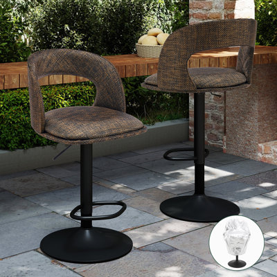 Outdoor Waterproof Textilene Swivel Bar Chair