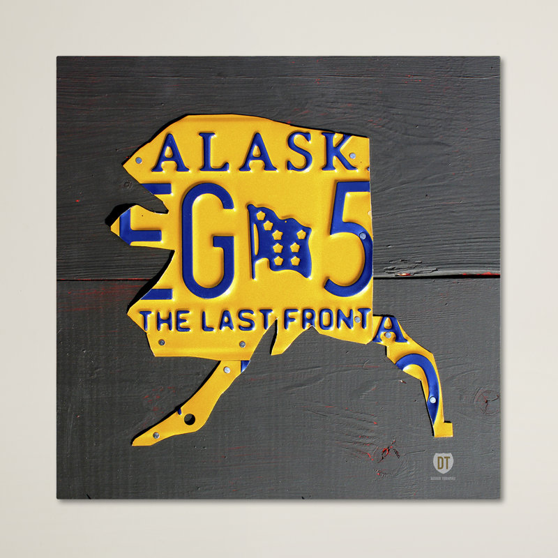 Alaska, impression sur toile tendue, H 18 po x l 18 po x P 2 po