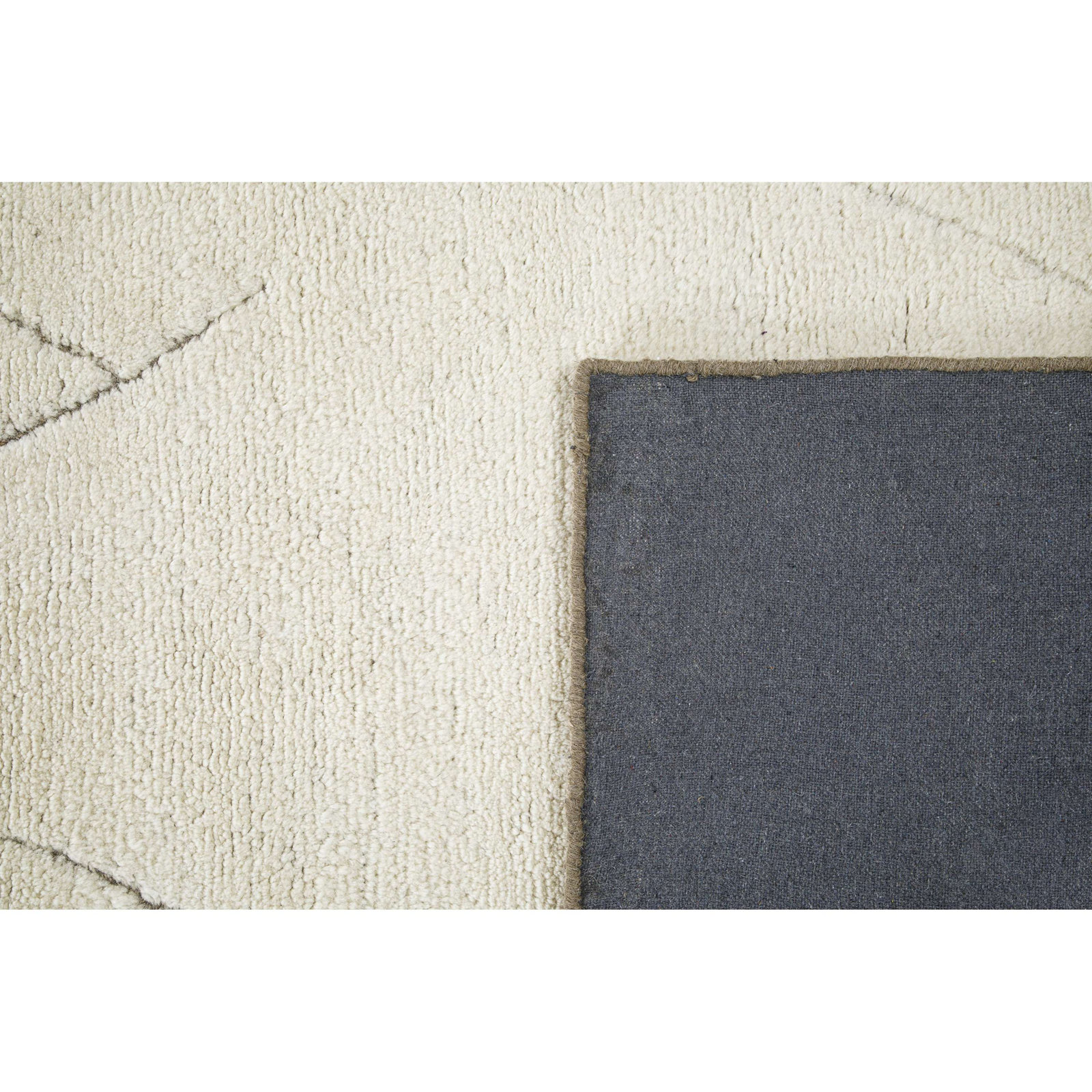 Carolan Brown Gray Hand-Tufted Wool Rug, Rectangle 7'9" x 9'9"