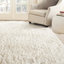 Tapis ivoire bouclé / crocheté à la main Orlinda-835099771