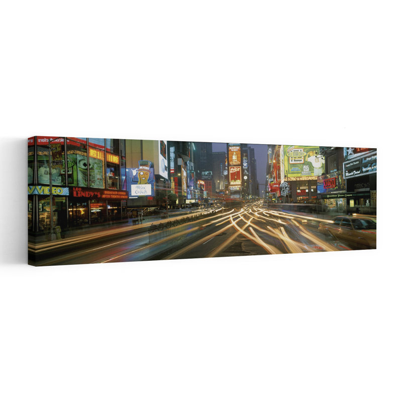 Times Square, New York, NY, architecture contemporaine abstraite, art mural, H 36 po x l 12 po
