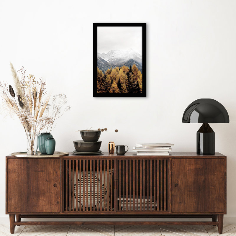 Cadre photo Khamya Gallery - Moulure en bois composite avec façade en verre, Noir, 13 po x 19 po