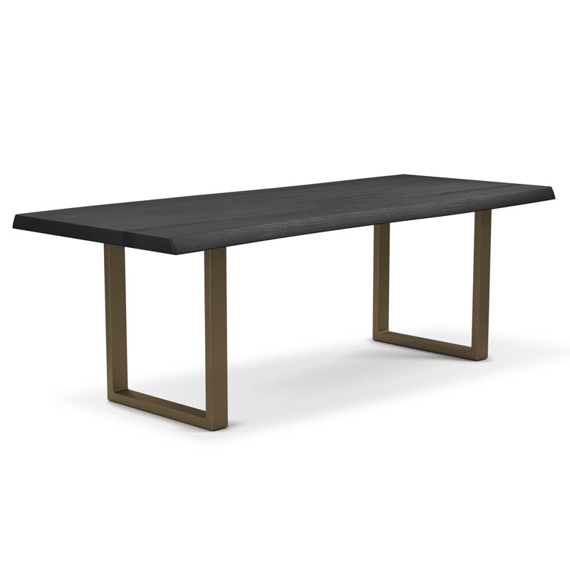 Colin Dining Table, Brass, Ebonized, 29.75"H x 116"L x 40"W