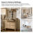 Victoria Traditional 28.37''W 3-Drawer Nightstand with Charging Station and Pull-out Shelf-1228105120