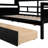 Elegant Daybed With Wood Slat Support, Two Drawers, And Storage Space -colored Solid Frame, Functional Bedside-1891061463-1891061460