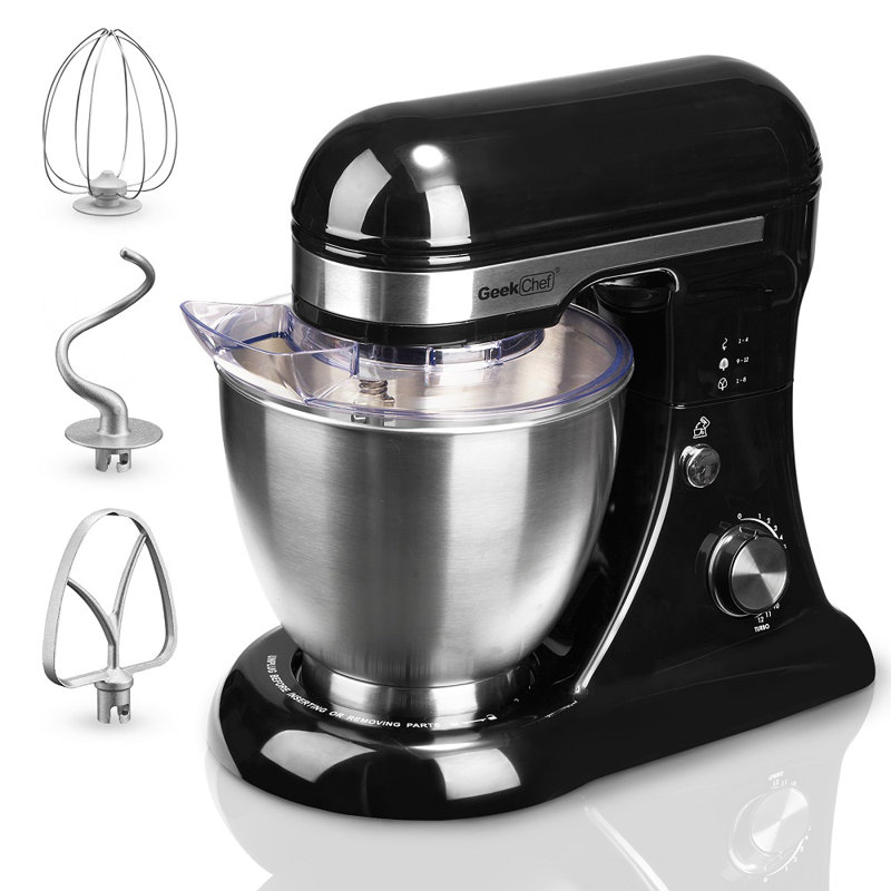 Geek Chef 12 Speed 4.80 Quarts Stand Mixer, Black