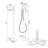 1-Handle Freestanding Floor Mount Roman Industrial Style Tub Faucet Bathtub Filler With Hand Shower-103551829
