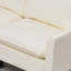 Canapés en cuir confortables, causeuse moderne compacte avec pieds en métal pour la maison
