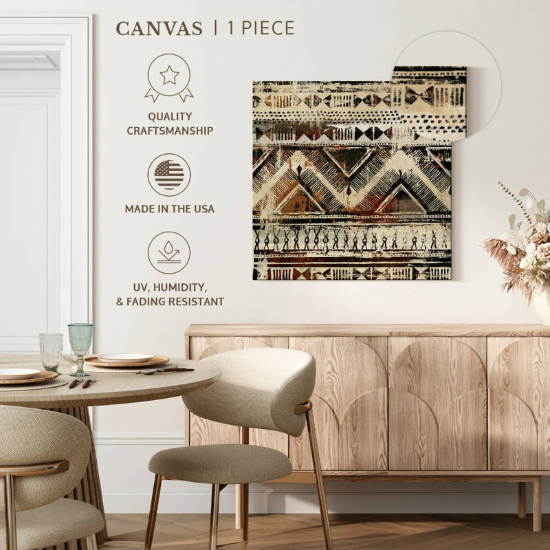 Motif africain Kerner, H 20 po x l 20 po