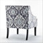 Chaise d'appoint rembourrée polyvalente avec structure en bois massif et rembourrage confortable