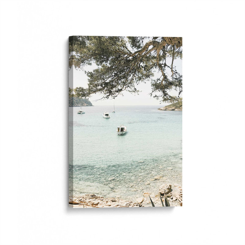 Impression sur toile Peaceful Ocean Cove, H 36 po x l 24 po x P 1,25 po, Toile tendue