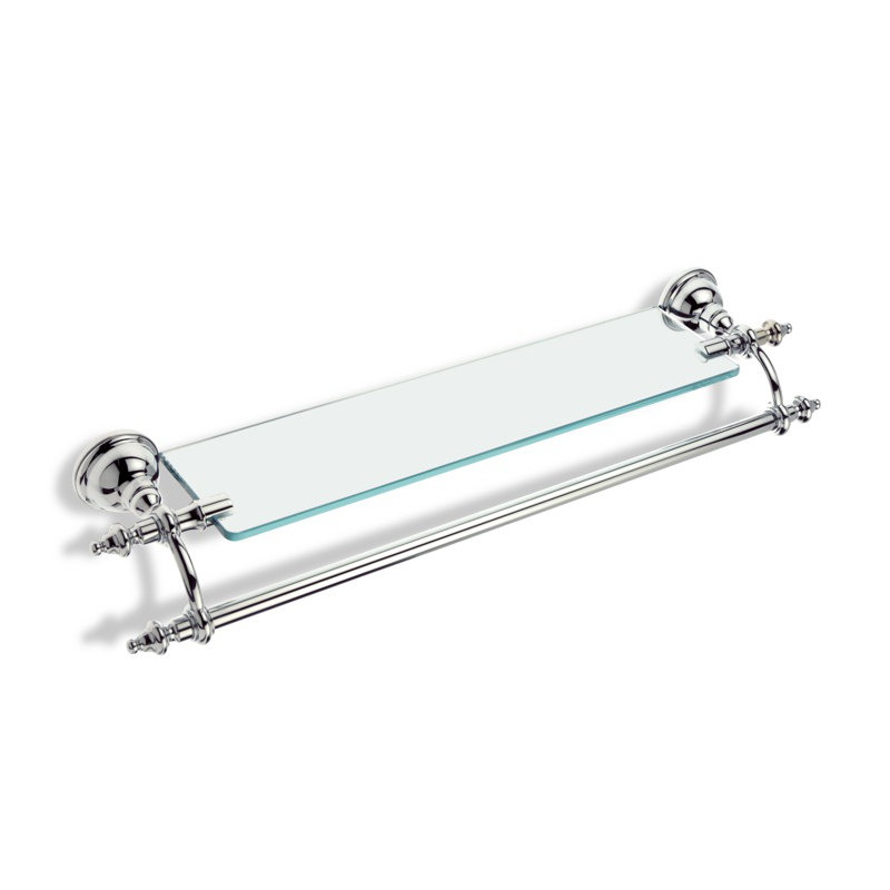 Elite Metal Bracket Shelf with Towel Bar