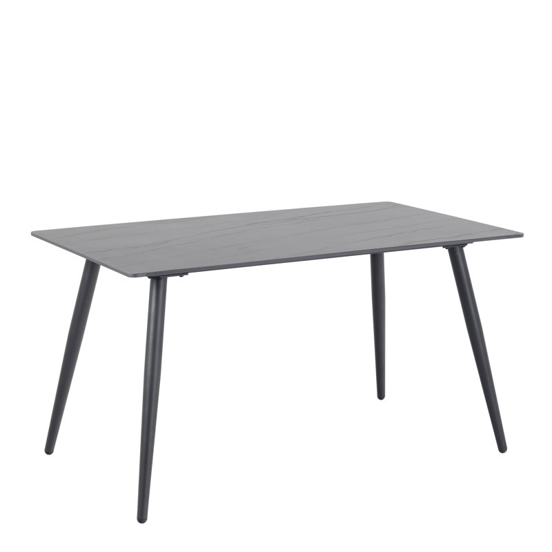 Monagra Metal Base Dining Table, Grey