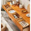 Buffet en bois massif et papier indonésien de style Wabi-sabi-1482725281