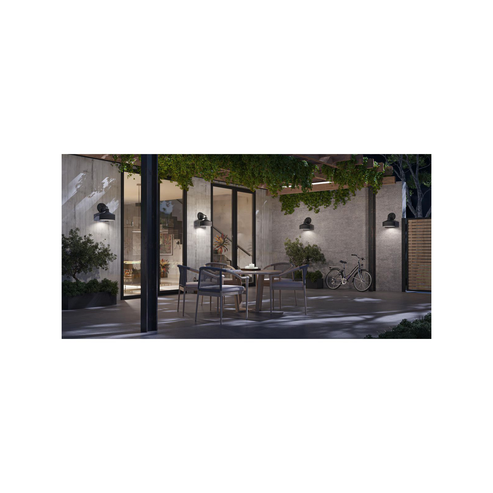 Single Light Bell Outdoor Steel Wall Light